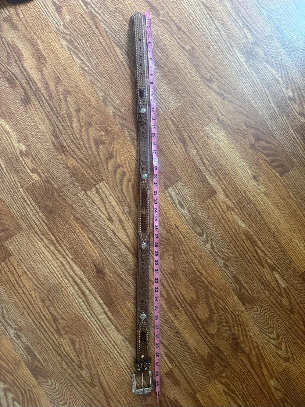 NOCONA cognac leather Western belt